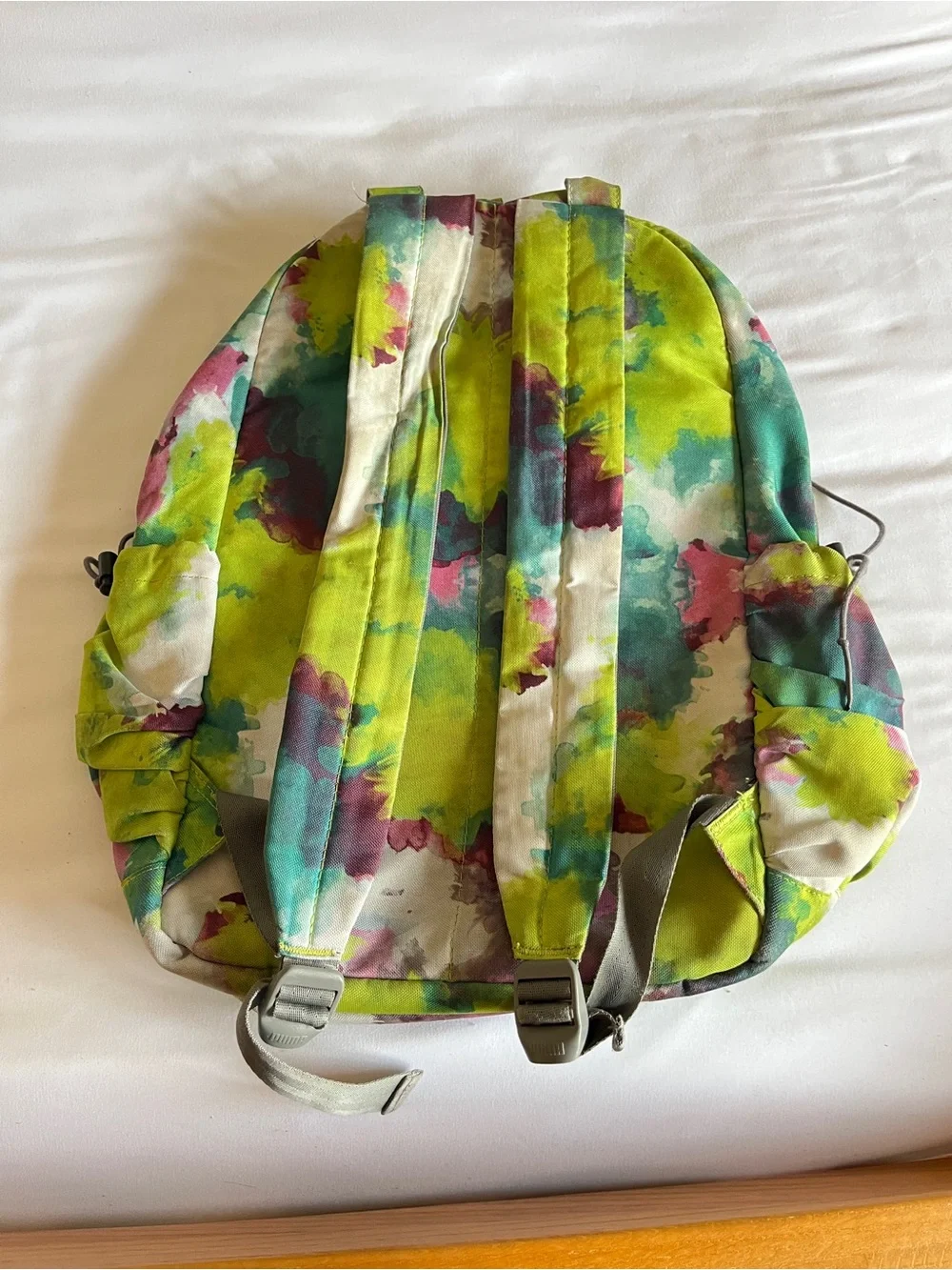 PUMA Procat Green Watercolor Tie Dye Multi-Pocket Backpack Rucksack